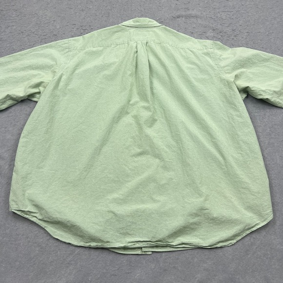 Polo Ralph Lauren Button Up Mens 3XB Big Green Mini Check Pony Preppy Shirt - Picture 9 of 13